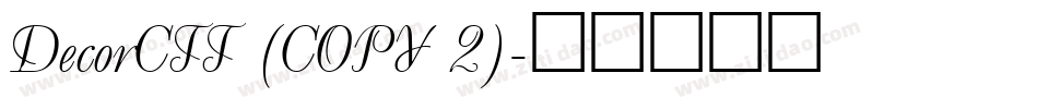DecorCTT (COPY 2)字体转换